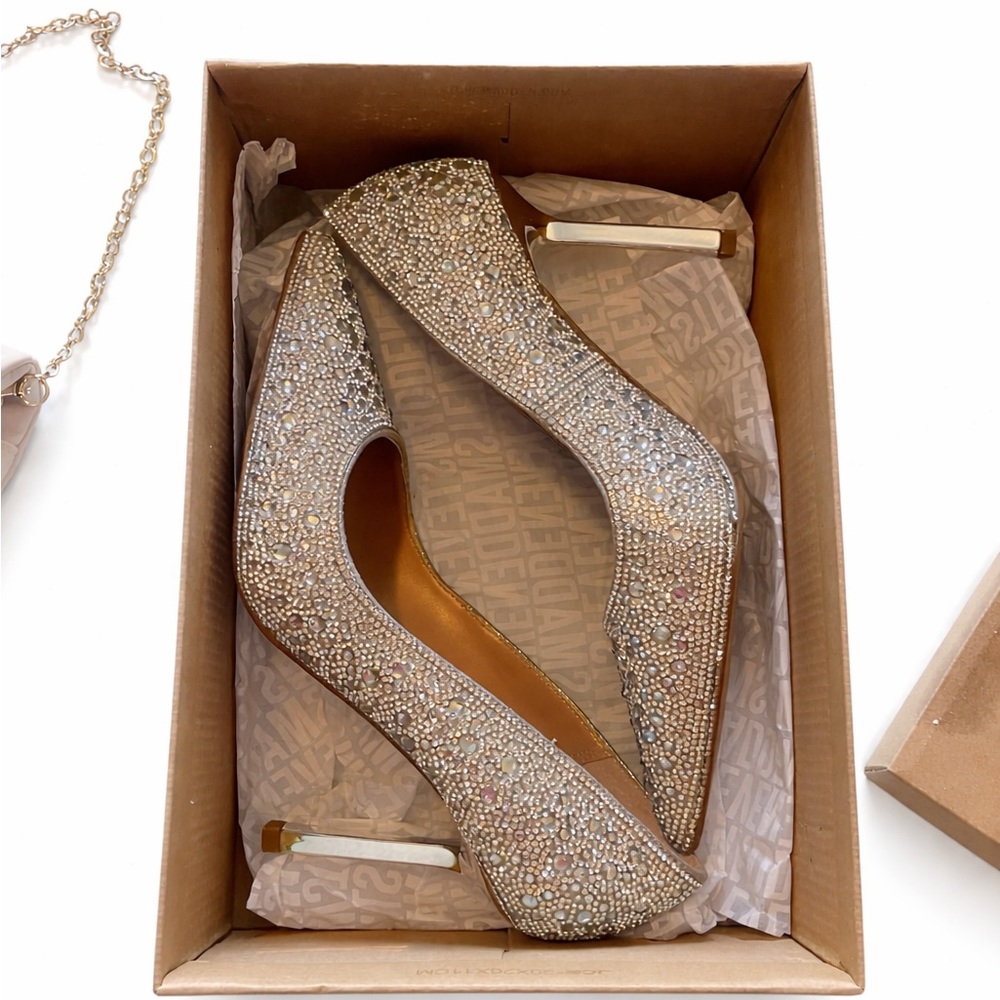 Women’s Steve Madden Cassie Pointed Toe Rhinestone Stiletto Pumps